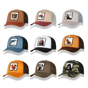 Chapeaux de camionneur personnalisés 5 panneau Animal Anime broderie Patch Logo Gorras Sports de plein air casquette de Baseball maille camionneur casquette - Product Image 2