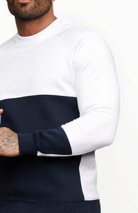 Pull de haute qualité multicolore en coton peigné polaire sweat-shirt personnalisé sweats à col rond pour hommes - Product Image 5