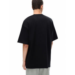 T-shirt surdimensionné en coton épais 250 GSM pour homme - Couleur unie, coupe ample, prêt pour l'impression sérigraphique - Product Image 6