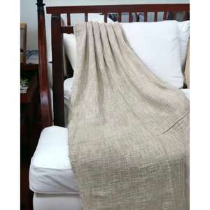 Manta Decorativa Minimalista de Lino y Yute, Teñida en Color Liso, Forma Triangular con Borlas, para Decoración del Hogar, Uso en Todas las Estaciones - Product Image 2