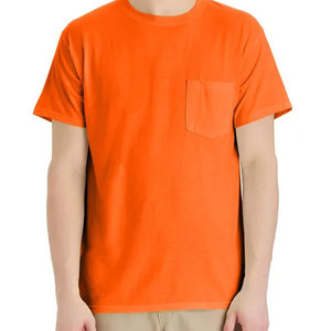 Camiseta de algodón y poliéster mejor valorada para hombres, camisetas informales y elegantes de estilo sólido de manga corta de peso pesado personalizadas - Product Image 2