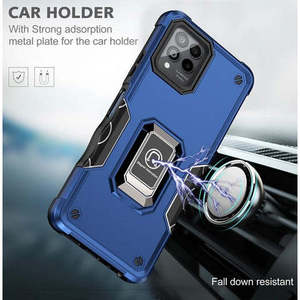 Funda Híbrida Antigolpes con Anillo Magnético para iPhone 16 Pro 6.3, Color Azul - Product Image 4