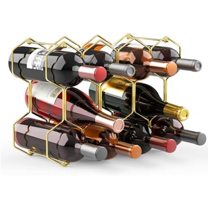 Estante para Botellas de Vino de Metal, Suministro de Fábrica, para Mostrador, para el Hogar, Fiestas, Suministros para Bares, Estante Hecho a Mano - Product Image 1