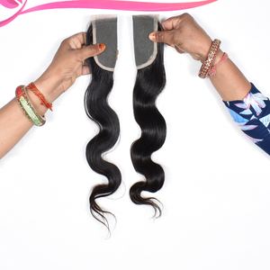 Cabello Humano Indio de Alta Calidad a Precio de Mayoreo, Proveedor y Exportador de Extensiones Remy con Cierre Bodywave Disponibles para la Venta - Product Image 4