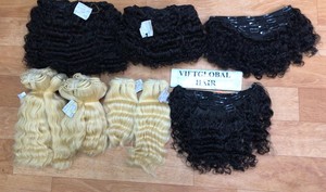 Extensions à clips en cheveux humains vierges vietnamiens, ondulations profondes naturelles, boucles serrées birmanes, double trame, très tendance - Product Image 6