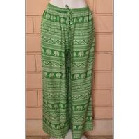 Pantalones Harem de Rayón con Estampado de Elefantes para Mujer, Casuales, de Cintura Alta, Elásticos, Transpirables, Ecológicos, Estilo Bohemio, para Verano