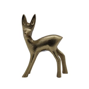 Sculptures de renne en aluminium de conception simple Figurines abstraites nickel fini pour la maison salon décor Sculpture de bureau - Product Image 5