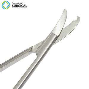 Tijeras manuales de ligadura de acero inoxidable Herramientas de costura de ángulo CVD para instrumentos quirúrgicos Eliminación de puntadas - Product Image 3