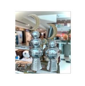 Decoraciones de temática islámica Adornos tradicionales de Eid Decoración de temática de Ramadán Hecho de minarete festivo de acero inoxidable - Product Image 2