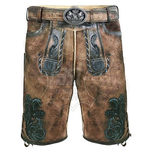 High Quality Traditional Lederhosen Bavarian <b>Shorts</b> For Adults Breathable Wholesale Cheap Price Lederhosen Bavarian <b>Shorts</b> - Product Image 1