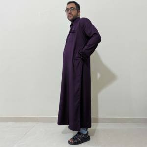 Wholesale High Quality Men's Thobe Autumn Plus Size <b>Islamic</b> Modest Clothing High Street Style Polyester/Cotton Customized Sizes - Product Image 3