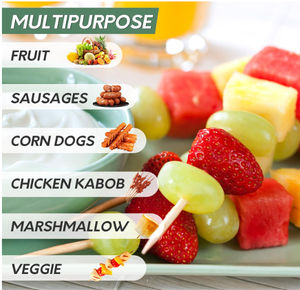 Brochettes en bambou de 10 pouces - Qualité alimentaire - Écologiques - Utilisation au barbecue et en cuisine - Fournisseur d'usine - Product Image 6