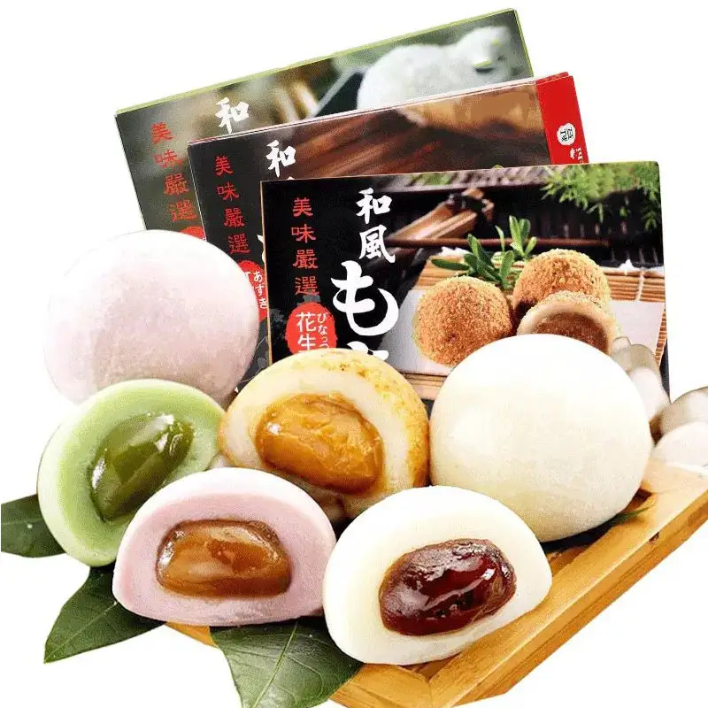 Délicieux Sandwich Mochi avec confiture, crème glacée japonaise, gâteaux de riz, Desserts, vente en gros