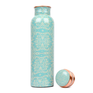 Botella de agua de cobre puro, vasos de alta demanda, botella de agua de cobre puro personalizada de 1000ml, diseño moderno - Product Image 3