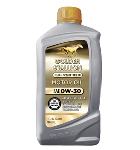 Golden Stallion Full Synthetic Anti-Wear Automotive Lubricant <b>SAE</b> 0W-<b>30</b> Motor <b>Oil</b> 6 Pack 1 Quart - Product Image 1