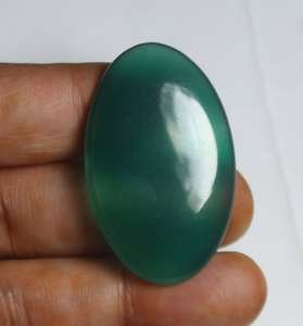100% piedra preciosa cabujón con parte posterior plana de ónix verde Natural para la fabricación de joyas piedra preciosa de ónix verde de alta calidad hermosa piedra para la venta - Product Image 6