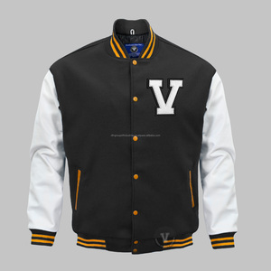 Vestes personnalisées varsity en cuir vente entière - Product Image 5
