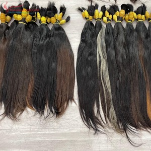 Gran stock de extensiones de cabello natural liso a granel de un solo donante bunlde 100% cabello humano de Vietnam - Product Image 1