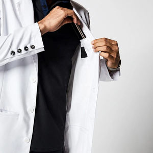 Blouse de laboratoire de haute qualité, logo personnalisé, uniforme médical respirant pour hommes, manteau de gommage pour usage hospitalier, vente à chaud - Product Image 6