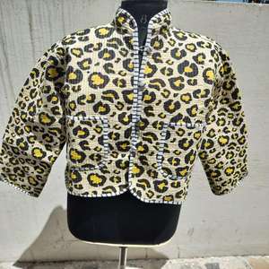 Best Selling Handblock Printed Autumn Winter Eco-Friendly <b>Thick</b> Cotton <b>Quilted</b> Handmade Floral Single Button Closure Breathable - Product Image 5