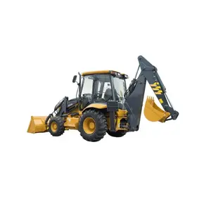 Penjualan Laris 3CX 4CX Backhoe Loader Kecil Kompak 2.5 Ton Pemuat Backhoe Kemudi Empat Roda dengan Boom Teleskopik