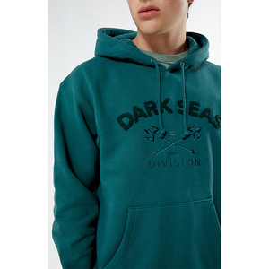 Sudadera con capucha de algodón grueso de bajo MOQ para hombre, diseño personalizado con logo, impresión digital y bolsillos frontales. - Product Image 2
