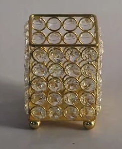 Portavelas Votivo de Metal Hecho a Mano con Diseño Moderno, Portavelas para Velas de Té con Acabado Plateado, Decoración para Bodas y Navidad - Product Image 2