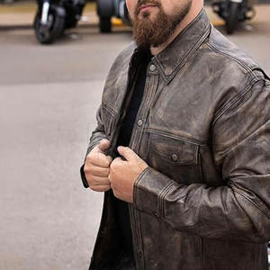 Chemises en cuir légères pour hommes, tissu doux, coupe confortable, matière de qualité supérieure, idéales pour le bureau et le quotidien - Product Image 5