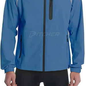 Veste coupe-vent à capuche zippée pour homme, mode décontractée, légère, écologique, veste d'hiver avec options personnalisables - Product Image 6