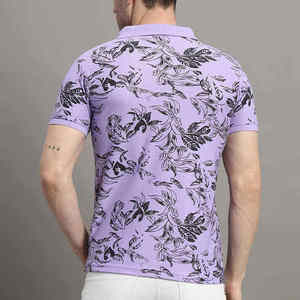 Polo personnalisé pour homme en marron Slim Fit Plus Size Casual Wear avec un design personnalisé idéal pour adulte - Product Image 2