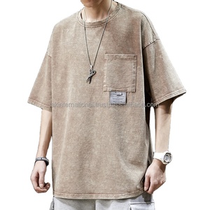 เสื้อยืดครอปคอกลมทรงโอเวอร์ไซส์ คุณภาพสูง แฟชั่นใหม่รับซัมเมอร์ ผ้าฝ้าย 100% ซักแล้ว แห้งไว ระบายอากาศได้ดี รับสั่งทำพิเศษ - Product Image 4