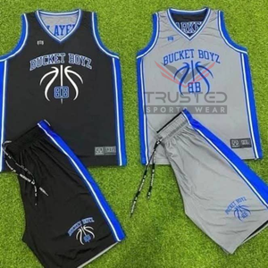 Uniforme de basket-ball sans manches en tissu doux de haute qualité, léger, respirant, logo personnalisé, grande taille, séchage rapide - Product Image 1