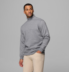Sudadera Gris Haider, Fabricante de Sudaderas Personalizadas, Sudadera Casual para Hombre con Cuello Alto y Cierre de Cremallera de un Cuarto - Product Image 3
