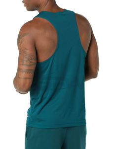 Men Polyester Tank Top Trendy <b>Sleeveless</b> Streetwear <b>Shirt</b> with Modern Fit Lightweight Cotton Blend Fabric Ideal for Outfits - Product Image 2