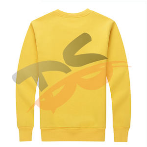 Sweat-shirt à col ras du cou 100% coton personnalisé pour hommes, à la mode, solide, imprimé en 3D, avec logo, hiver, tissu éponge doux, teint uni - Product Image 2