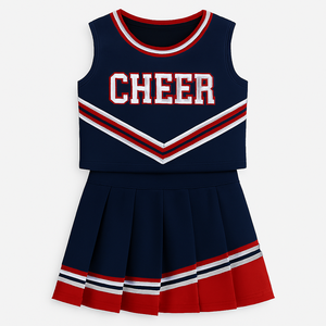 Vêtements de sport de haute qualité 100% polyester pour femmes adultes, uniformes de cheerleading personnalisés OEM, ensemble de vêtements d'équipe en gros pour - Product Image 3