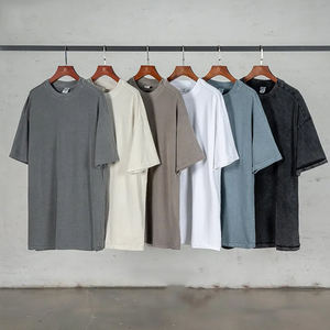 เสื้อยืดผ้าฝ้าย300แกรมทรงหลวมไซส์ใหญ่พิเศษสำหรับผู้ชายเสื้อยืดพลัสไซส์ผ้าน้ำหนัก240กรัม - Product Image 4