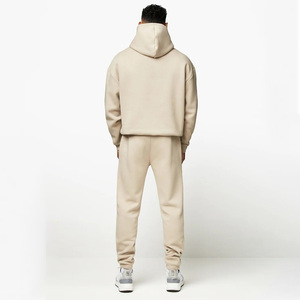 Conjunto de jogging personalizado de algodón para gimnasio, ropa deportiva, chándal de algodón con bolsillos laterales, conjuntos deportivos para correr, sudadera para hombre - Product Image 2