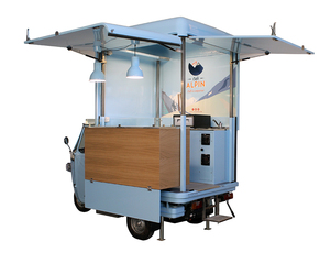 Tricycle Électrique Food Truck Chariot de Restauration Mobile à Trois Roues Résistant à la Rouille Garantie 5 Ans Longueur 3m Café Pizza Taco Glace - Product Image 6