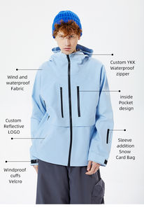 เสื้อแจ็คเก็ตกันลมสำหรับผู้ชายและผู้หญิง, เสื้อกีฬาฤดูหนาวใส่ได้ทั้งชายและหญิงเสื้อสโนว์บอร์ดไซส์ใหญ่พิเศษ2025 - Product Image 6