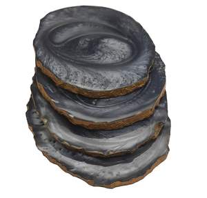 Sous-verre en résine artistique, artisanal, de haute qualité, surface lisse, pour boissons, utilisation décorative sur table, style bohème, à bas prix - Product Image 2