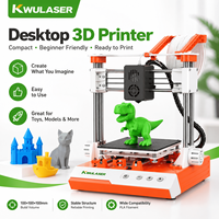 Mini imprimante 3D FDM, volume d'impression de 100 mm, impression à une touche, PLA 1,75 mm, imprimante de bureau compacte, éducation, bricolage, étudiants