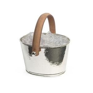 Seau à glace rond de haute qualité en aluminium couleur argent avec poignées pour un usage domestique et hôtelier - Product Image 5