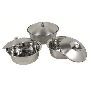 Bol de doigt d'ustensiles en acier inoxydable poli en gros d'usine avec couvercle de couverture de dôme pour les fêtes - Product Image 1