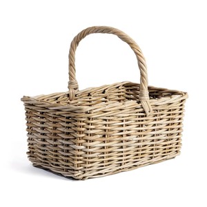 Cesta de ratán de alta calidad con asas, venta al por mayor, contenedor de almacenamiento de sauce para decoración del hogar hecho en Vietnam - Product Image 4