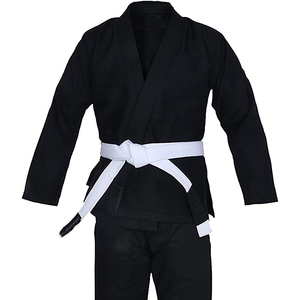 Uniforme de Jiu Jitsu brésilien léger de haute qualité Logo personnalisé respirant surdimensionné couleur unie équipement d'arts martiaux karaté BJJ - Product Image 4