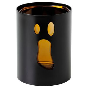 Portavelas Metálico de Halloween con Diseño de Rostro en Color Negro para Decoración del Hogar en Halloween - Product Image 1