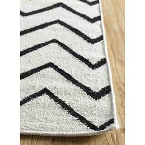 พรมอินดัสบาร์ คลาสสิค เกรย์ แบล็ค ลายทอแบน ทำจากขนสัตว์และปอกระเจา ทำมือ ขนาด 4 เมตร รูปทรงสี่เหลี่ยมผืนผ้า ลายเชฟรอน สำหรับบ้าน ห้องนอน ทางเดิน หนา 10 มม. - Product Image 4