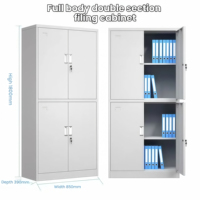 Grande réduction Fabricant OEM Armoires de chambre à coucher Meubles de rangement en acier Armoire à 2 portes Armoires métalliques pour vêtements Vente en gros