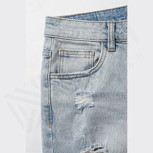 Pantalones Vaqueros Ajustados de Mezclilla Rasgada para Hombre, Diseño Moderno, Estilo Casual, la Mejor Calidad, Ropa Urbana, Venta al por Mayor, Personalizados - Product Image 5